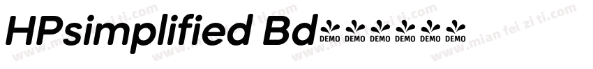 HPsimplified Bd字体转换